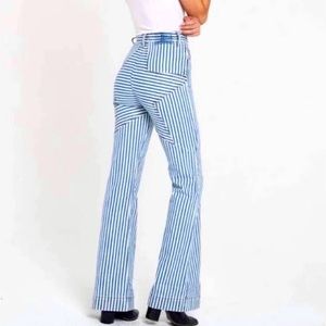 NWT Revice Venus Flare Striped Jeans